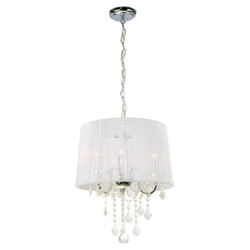 Lampa wisząca Mona srebrna 3xE14 Light Prestige