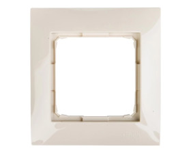 Simon 54 Premium Ramka pojedyncza kremowa DR1/41