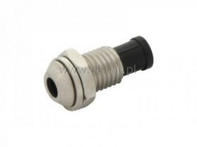 Oprawka LED 3mm wypukła; jasny metal