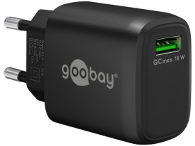 Szybka ładowarka USB QC 3.0 (18 W) czarny 1x port USB-A (Quick...