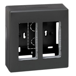 Simon Connect Obudowa natynkowa S500 2-modułowa, 4x K45 kompletna szary grafit 51000002-038