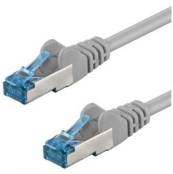 Patchcord S/FTP kat.6A PiMF kabel sieciowy LAN 2x RJ45 linka LSOH szary 3m GOOBAY