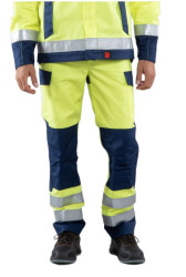 PANTALON ATEX+ HV JAUNE/MARINE