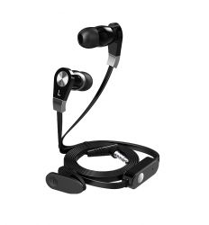 Słuchawki douszne z mikrofonem B-11 czarne