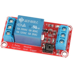 Moduł przekaźnika 1 kanał z optoizolacją 5 v czerwony