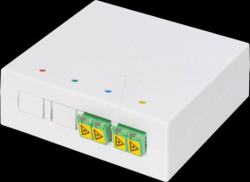 DN-931097 FTTH housing, 2x LC/APC DX adapter, wall mounting