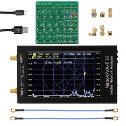 NanoVNA-F V2 analizator sieci wektorowej 50kHz - 3GHz + RF Demo kit
