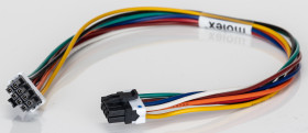 Kabel przewód-płytka, Micro-Fit TPA, 600 V, 5 A, raster: 3mm, 300mm, Okrągły, Cyna