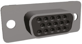 Złącze D-Sub 15-pinowe Żeński Proste Montaż na kablu