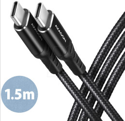 BUCM-CM15AB Sync and charging cable, USB-C &gt; USB-C, 1.5 m