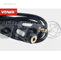 Kabel Jack AUX 3,5mm wt/gn 1,8m przedĹ‚uĹĽacz Ĺ‚ezka