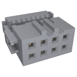 Amphenol ICC 71600-008LF Shrouded Female 8Pol IDC 2x4P 30uIn Gold