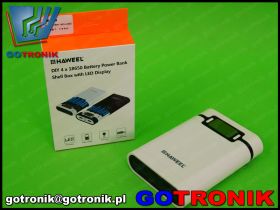 Obudowa powerbank 4 x 18650 biała