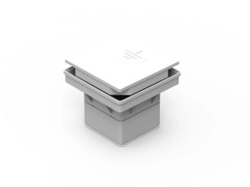 Obudowa złącza kontrolnego do gruntu 120x300x300mm z płytą montażową 50.1 /95000108/