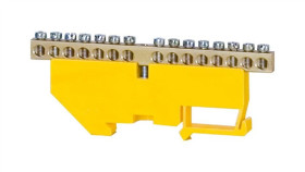 Listwa Ochronna 15-Modułowa 15X16mm2 Wysoka Podstawa - Żółta