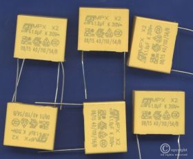 1,0uF/310V r=22,5 KONDENSATOR MKP X2 (10 SZTUK)