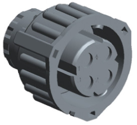 Złącze samochodowe 4-pinowe TE Connectivity Męski Montaż na kablu Obudowa złącza samochodowego