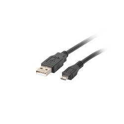 Przewód USB microUSB 1m czarny