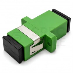 Adapter światłowodowy SM SC/APC-SC/APC simplex OS2 zielony NEKU