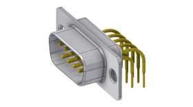 Złącze D-Sub 9-pinowe Wtyk Kątowy Przewlekany raster 2.84mm