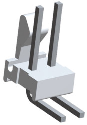 Złącze szpilkowe 6-pinowe MTA-100 raster: 2.54 mm Kąt prosty 1-rzędowe TE Connectivity Otwór przelotowy250 V Bez osłony