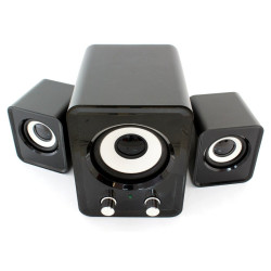 Głośniki komp. 2.1 USB 5V czar.
