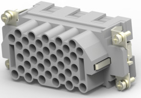 Socket contact insert, H-B 16, 40 pole, crimp connection, T2050802201-007