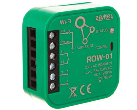 SUPLA Odbiornik dopuszkowy WI-FI 1-kanałowy dwukierunkowy ROW-01 SPL10000001