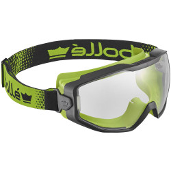 Bolle Safety SPECTN11W Spectrum Platinum Clear Sealed Goggles Black/Green
