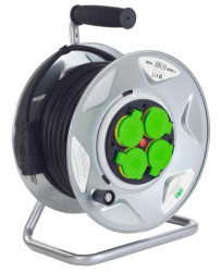 Przedłużacz bębnowy 40m OW3*1,5 4x230V IP44 T bęben metalowy z rączką / E9131Q48173M