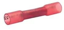 Butt connector with heat shrink insulation, 0.5-1.0 mm², AWG 20 to 17, red, 36 mm, 670WS