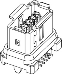 Socket, 10 pole, 10P10C, solder connection, 09452819002333