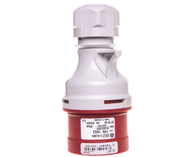 Wtyczka przenośna 5P 16A 400V czerwona IP44, IVN 1653