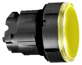 Główka przycisku podśw. pamarańcz. kryta, O22, z sam. powt. zint. LED ZB4BW3537