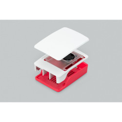 Raspberry Pi SC1159 Pi 5 Case Red and White