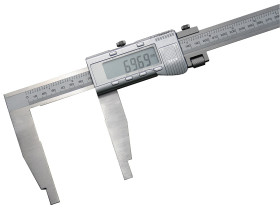 Suwmiarka 600mm, 24cal z noniuszem RS PRO Cyfrowe 0,01 mm