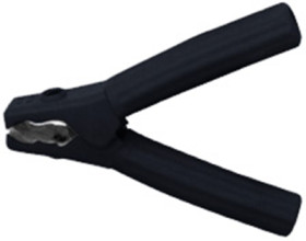 Battery charging pliers, pole sign -, 1 kA, 150 mm, black, H 1000 SCHWARZ