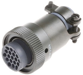 Złącze wielostykowe przemysłowe 19-pinowe Miniaturowe Montaż na kablu Wtyczka ITT Cannon