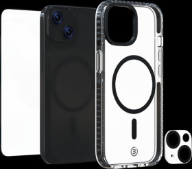 IZ-0140 Impact Zero protective cover, iPhone 15, 3in1 set, transparent