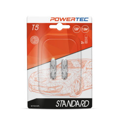 Żarówka T5 12V 1,2W kpl.2szt Powertec CB-102112