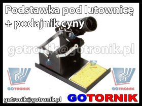 Podstawka pod lutownicę + podajnik cyny