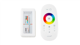 Sterownik Led Rgbw Rf 6A 72W Z Białym Pilotem Dotykowym Ec79778