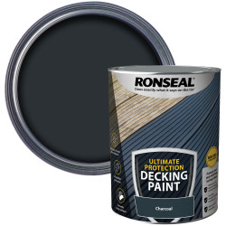 Ronseal 39144 Ultimate Protection Decking Paint Charcoal 5 litre