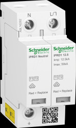 A9L16282 Combined arresters, T. 1+2, Acti9 iPRD1 12.5r, 1P+N, 230 V AC, I