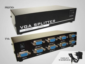 Rozgałęźnik VGA 1/8 150MHz