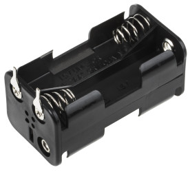 Uchwyt do baterii, x 4, maks. Ø 13.85mm, montaż na PCB