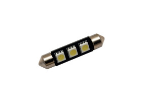Żarówka LED walcowa C5W 42mm zimny biały Canbus 12V 3 LED SMD5050