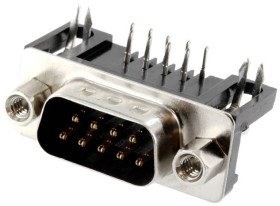 Connfly DS1037-09MNAKT74-0CC Listwa męska D-Sub DS1037-09MNAKT74-0CC, rzędy: 2, styki: 9, 1 szt.