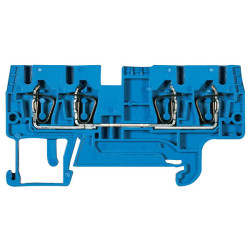 Wieland 56.703.5155.6 fasis Duo Feed-through DIN Block WKFN 2,5 D2/2/35 32A Blue