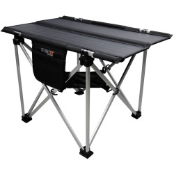 Technaxx 5084 TX-252 Camping Table Black/Silver Solar Top Foldable Design